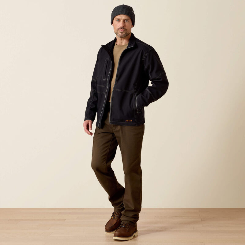 Rebar Stretch Canvas Softshell Jacket Full