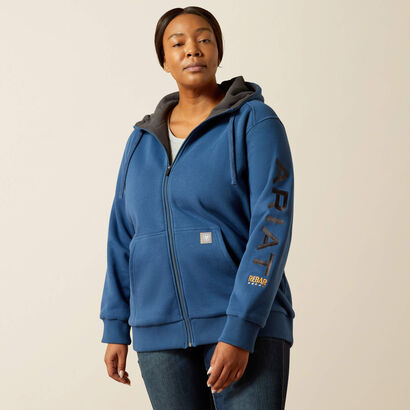 Rebar All-Weather Full Zip Hoodie Front Plus