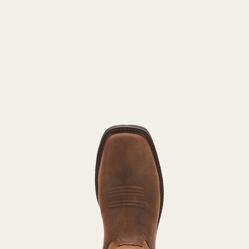 Groundbreaker Wide Square Toe Waterproof Work Boot Toe