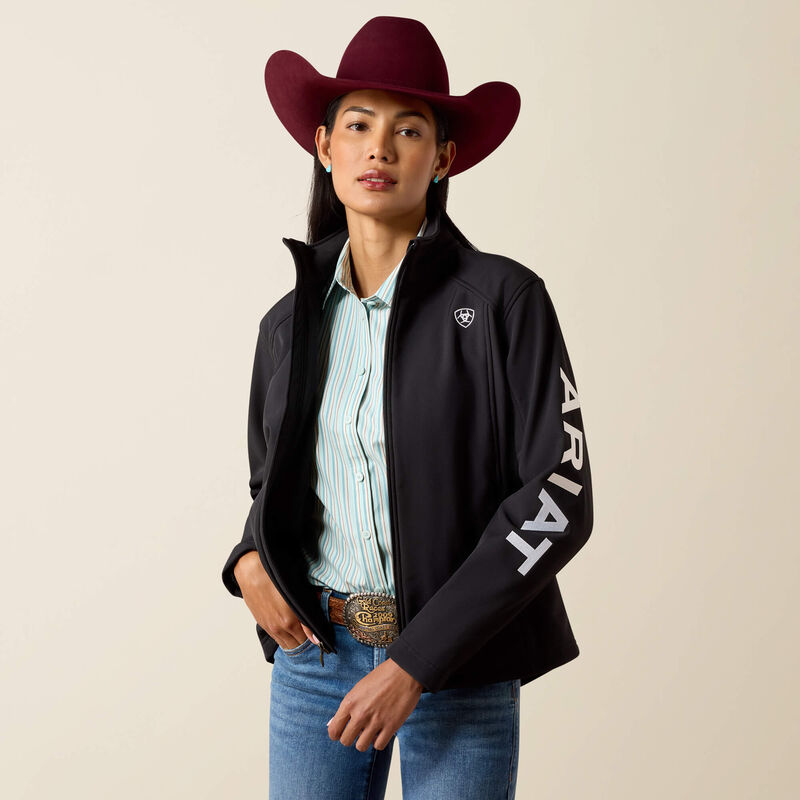 Ariat Logo Softshell Jacket Front