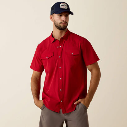 FrontierTough VentTEK Western Fitted Snap Shirt Front