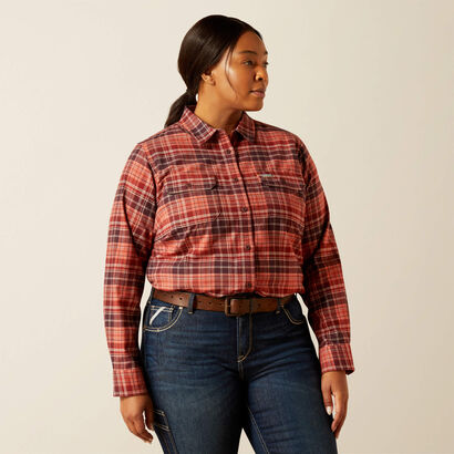Rebar DuraStretch Flannel Tunic Front Plus