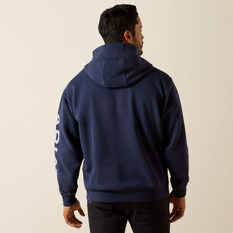 Rebar Lightweight Logo Hoodie Back