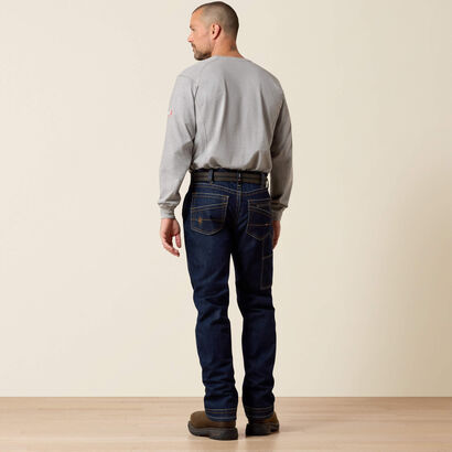 FR M7 Slim DuraStretch Workhorse Stackable Straight Leg Jean Back