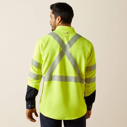 FR Hi-Vis Air Inherent Classic Fit Work Shirt Back