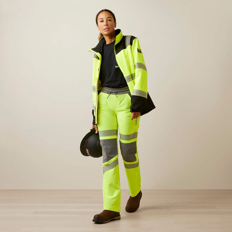 Rebar Hi-Vis Softshell Jacket Full