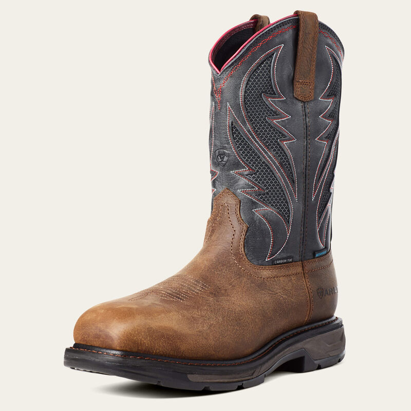 WorkHog XT VentTEK Waterproof Carbon Toe Work Boot 3-4 Front