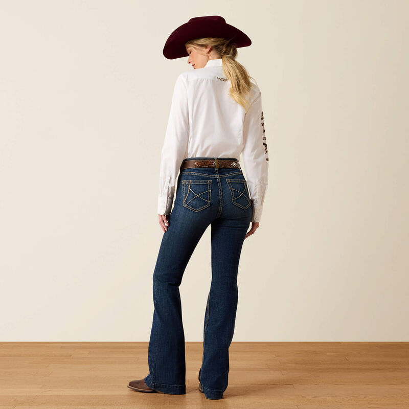 Slim Trouser Ella Wide Leg Back