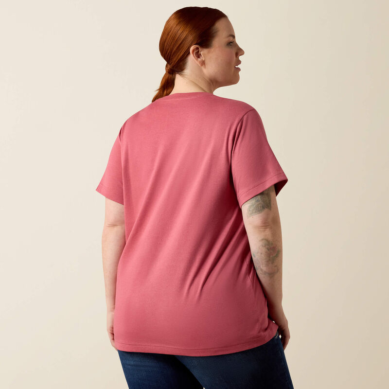 Rebar Cotton Strong Standard V-Neck T-Shirt Back Plus