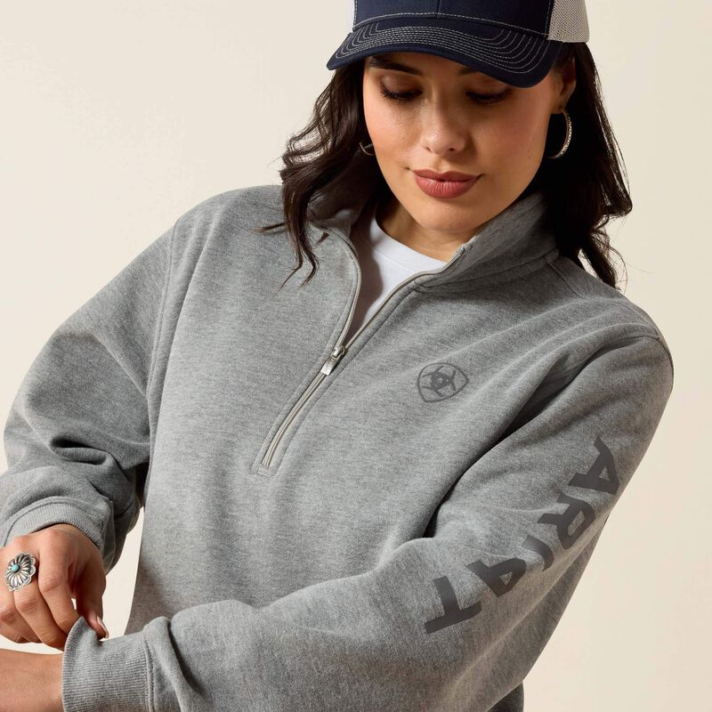 Foundation Logo 1/2 Zip Sweatshirt 01