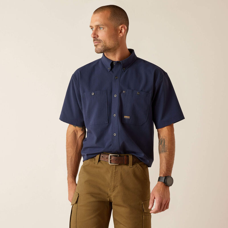 Rebar Made Tough 360 Airflow Work Shirt Front