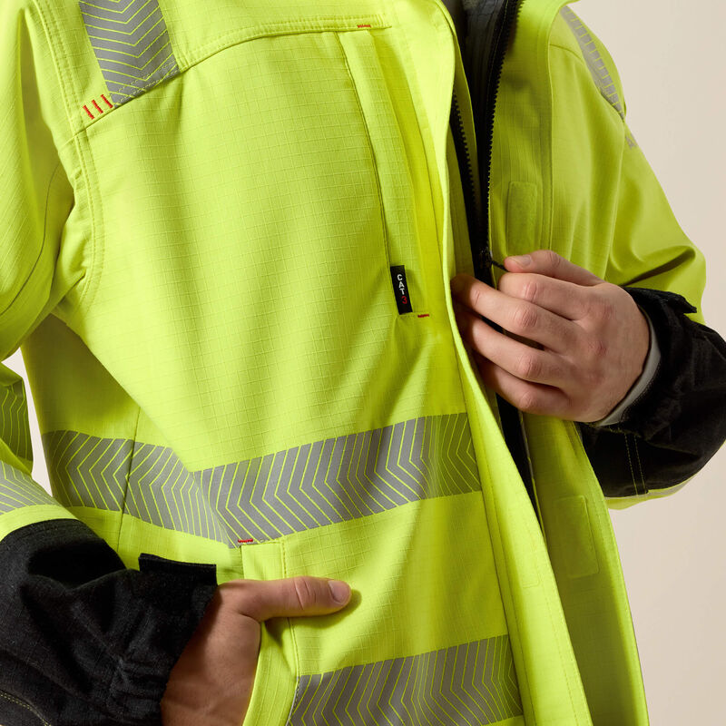 FR Hi-Vis Hooded Waterproof Jacket Image 4 of 4