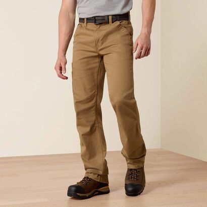 Rebar M4 Relaxed DuraStretch Washed Twill Dungaree Boot Cut Pant Front