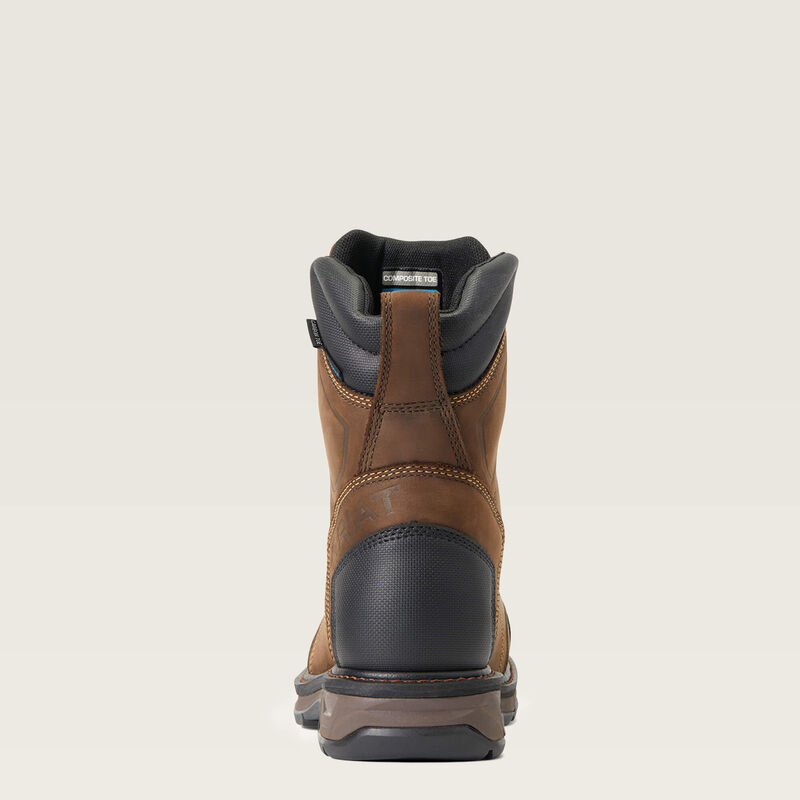 WorkHog XT 8" BOA Waterproof Carbon Toe Work Boot Heel