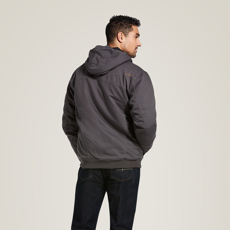 Rebar Washed DuraCanvas Insulated Jacket Back