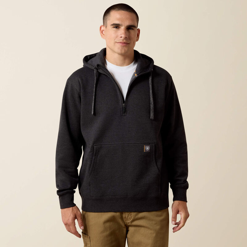 Rebar Workman 1/4 Zip Hoodie Front