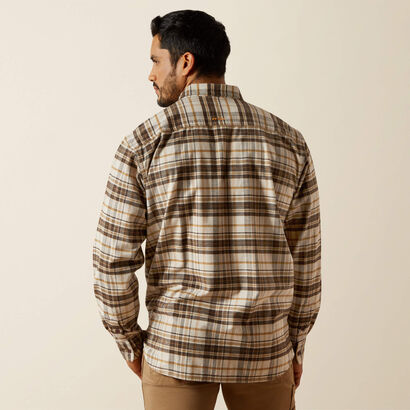 Rebar Flannel DuraStretch Work Shirt Back