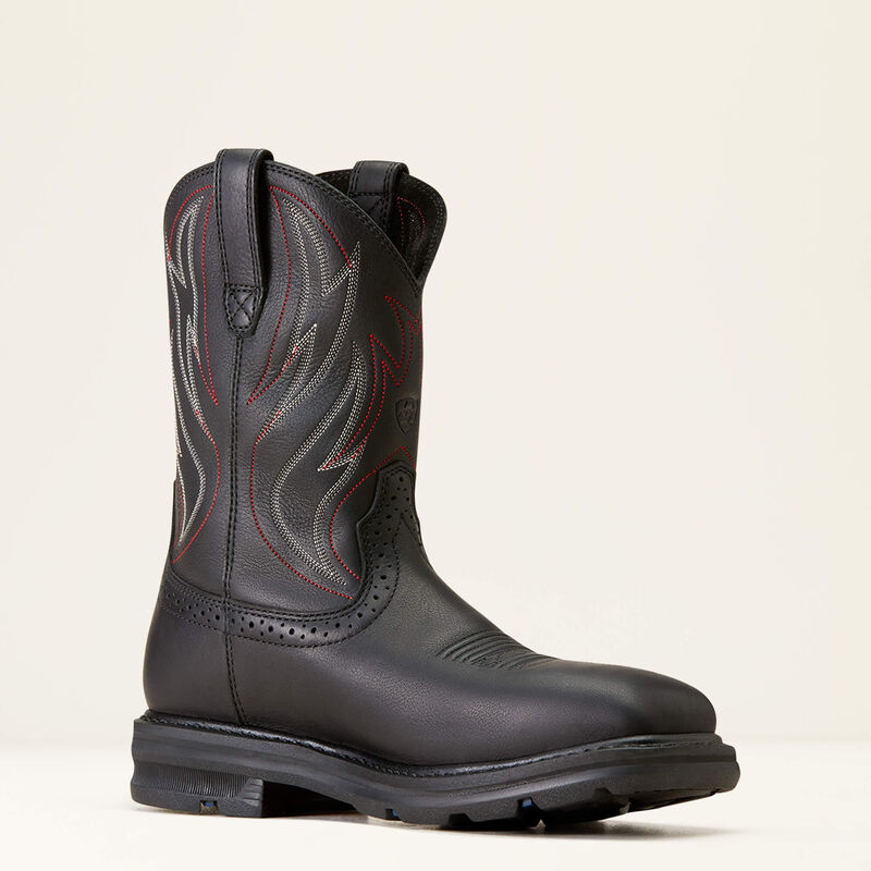 Sierra Shock Shield Wide Square Toe Steel Toe Work Boot Medial