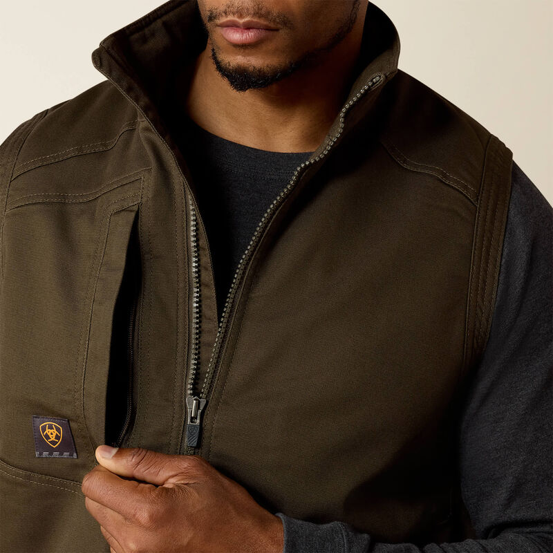 Rebar Washed DuraCanvas Insulated Vest 01