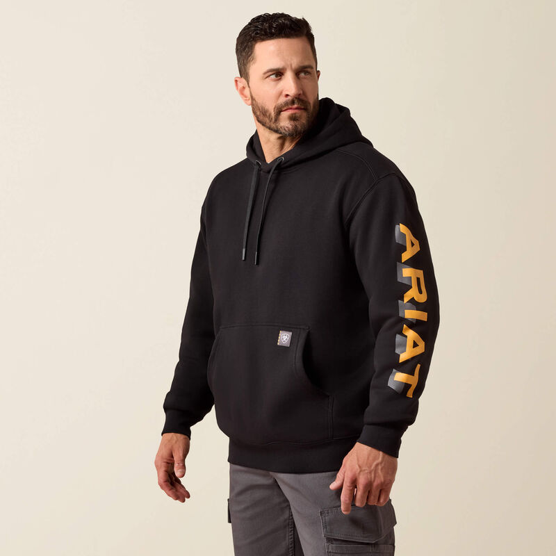 Rebar Lightweight Logo Hoodie Front
