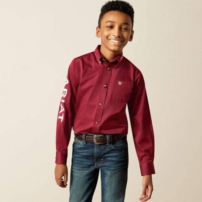 Team Logo Twill Classic Fit Shirt Front