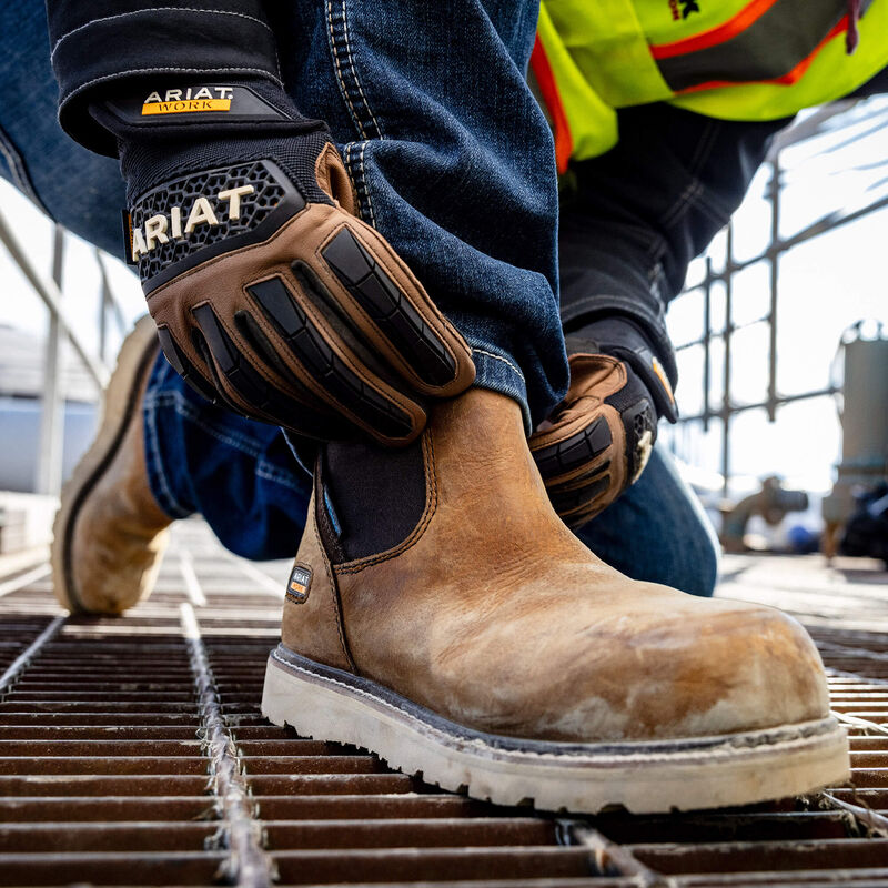 Rebar Wedge Chelsea Waterproof Composite Toe Work Boot Lifestyle