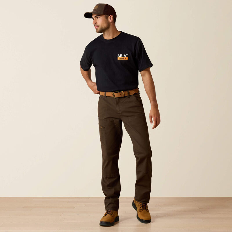Rebar M4 Low Rise DuraStretch Made Tough Double Front Stackable Straight Leg Pant Image 3 of 6
