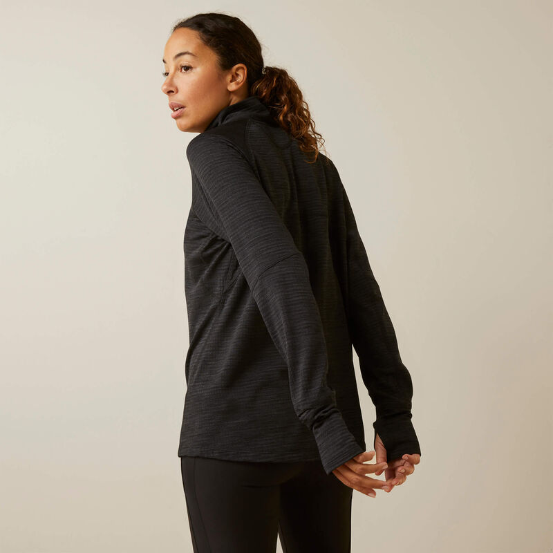 Rebar Gridwork Baselayer 1/4 Zip T-Shirt Back