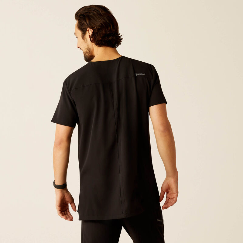 Derham 6 Pocket Scrub Top Back