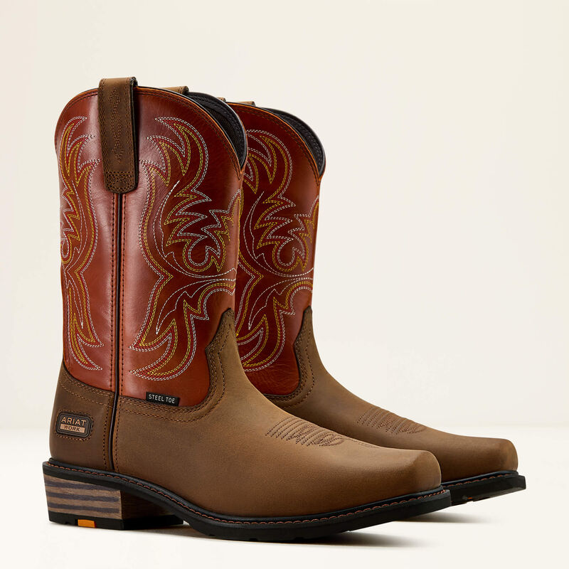 Ironside Square Toe Steel Toe Work Boot Pair