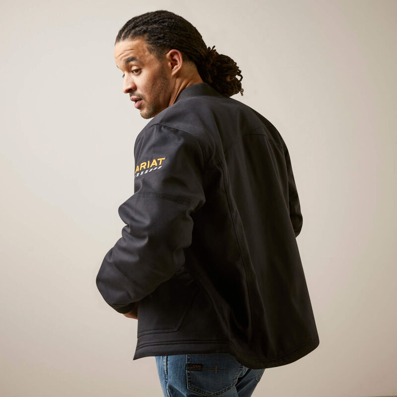 Rebar Stretch Canvas Bomber Jacket Back