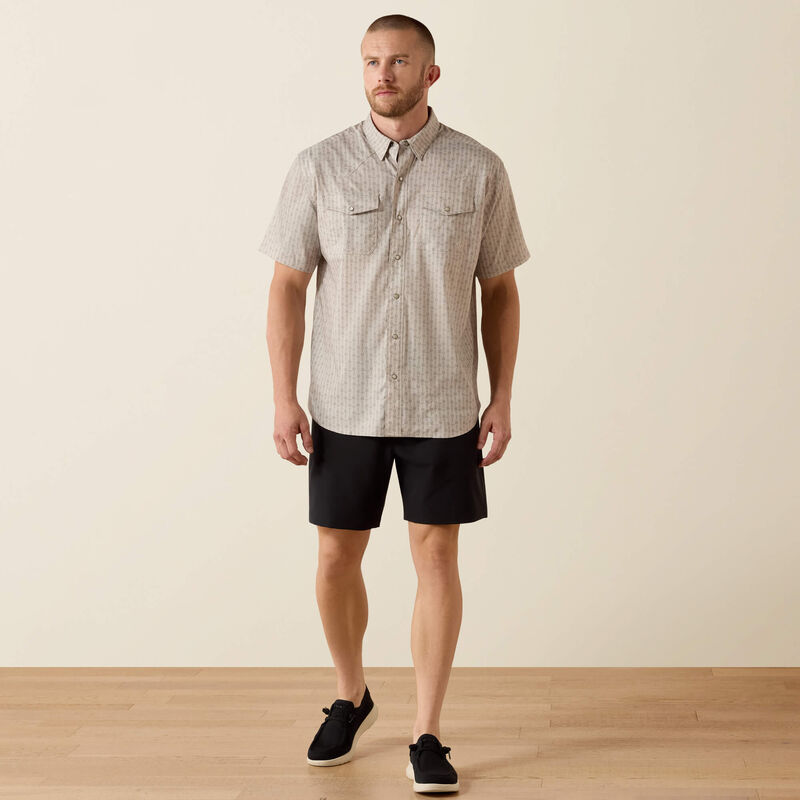 Printed Western VentTEK Classic Fit Snap Shirt Full