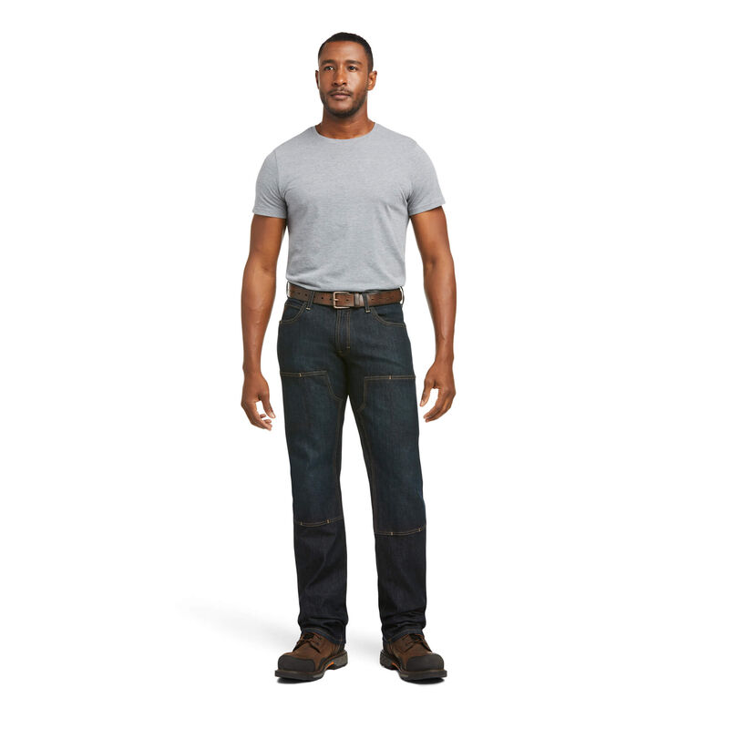 Rebar M5 Straight DuraStretch Basic Double Front Stackable Straight Leg Jean 01